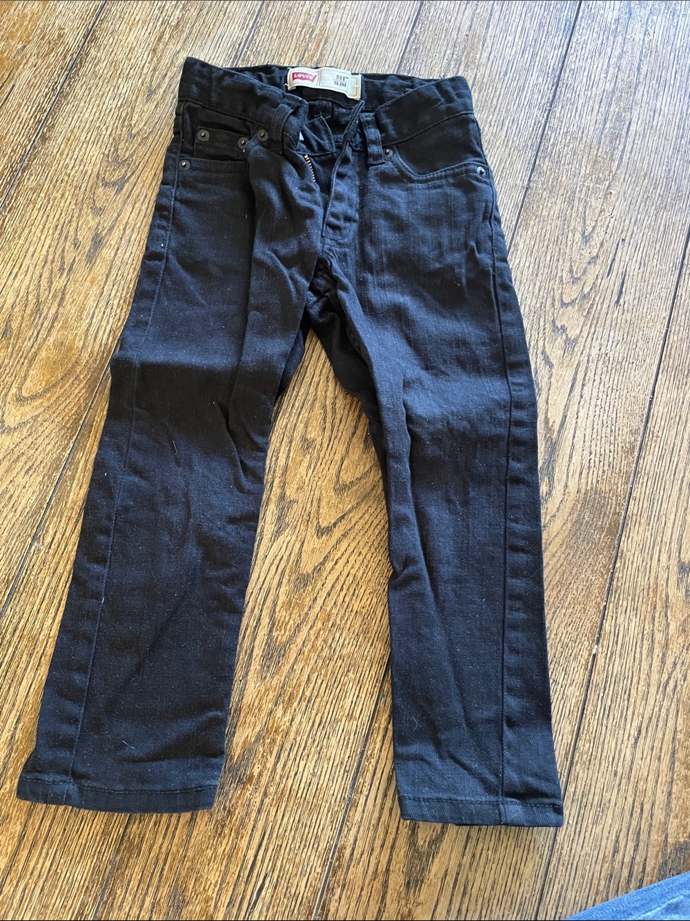 Levi's Black Straight boy Jeans